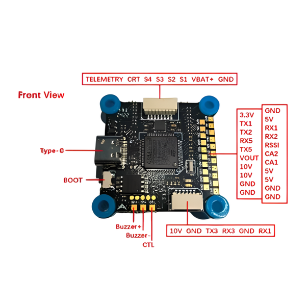 Полётный стек Hobbywing F722 + 80A ESC 4in1 PK-00002 фото