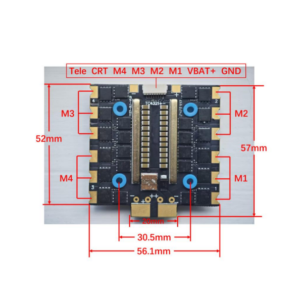 Полётный стек Hobbywing F722 + 80A ESC 4in1 PK-00002 фото