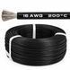 Провод силиконовый чёрный 16 AWG 200 м AK-00042 фото 3