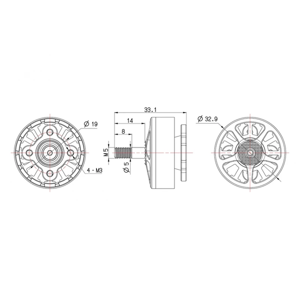 Мотор BrotherHobby Avenger 2806.5 1300KV BH-A2865-1300 фото